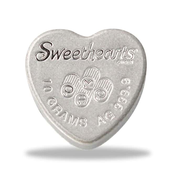 30 gram Silver Sweethearts Candy PAMP Suisse 3-Heart Set .9999 Fine (w/Box)