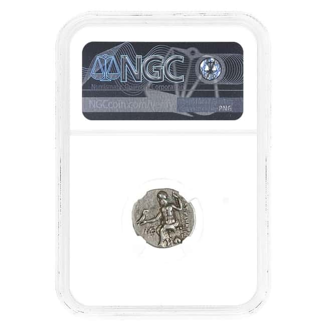 336-323 BC Macedon Alexander III AR Drachm Silver Coin NGC XF