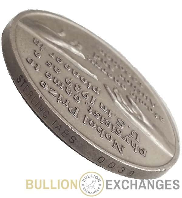 1901-1954 Enrico Fermi .995 oz Sterling Silver .925 High Relief Medal