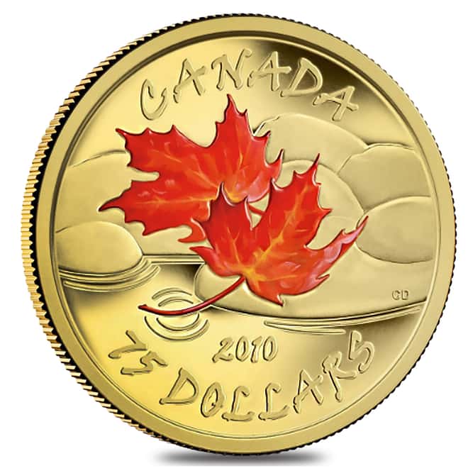 2010 Canada Maple Leaf 48 gram 14 Karat Gold Proof 4-Coin Set (w/Box & COA)