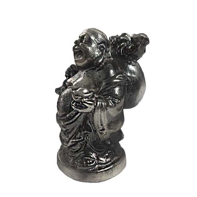 5 oz Buddha Cast Silver Bullion Exchanges .925 Silver Sterling (Antiqued)
