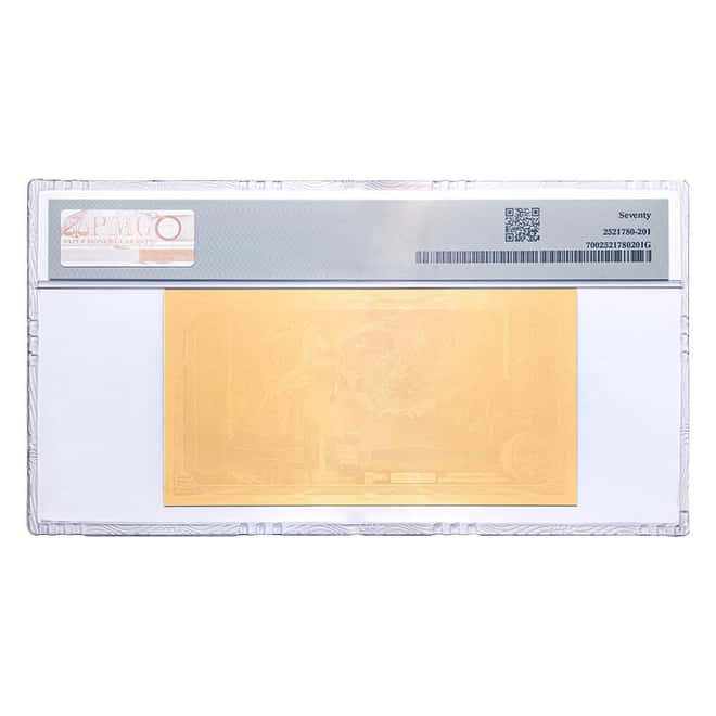 3 California Goldback 3/1000 oz 24K Gold Foil Aurum Note PMG 70 ER