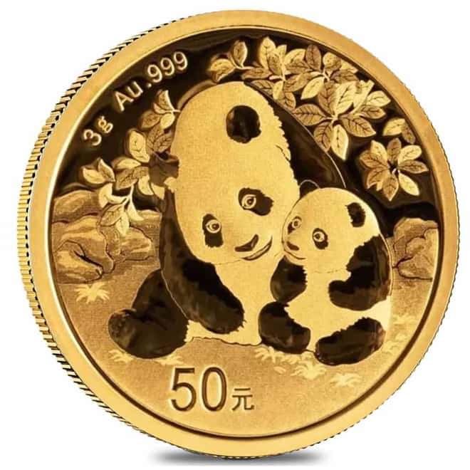2024 3 gram Chinese Gold Panda 50 Yuan BU (Sealed)
