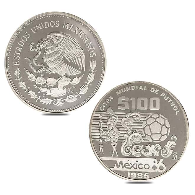 Mexico 1986 World Cup Proof Silver 12-Coin Set .925 Fine (w/Box & COA)
