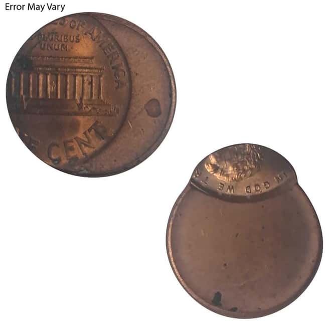 United States Lincoln Penny 1 Cent 1c Mint Error Off Center