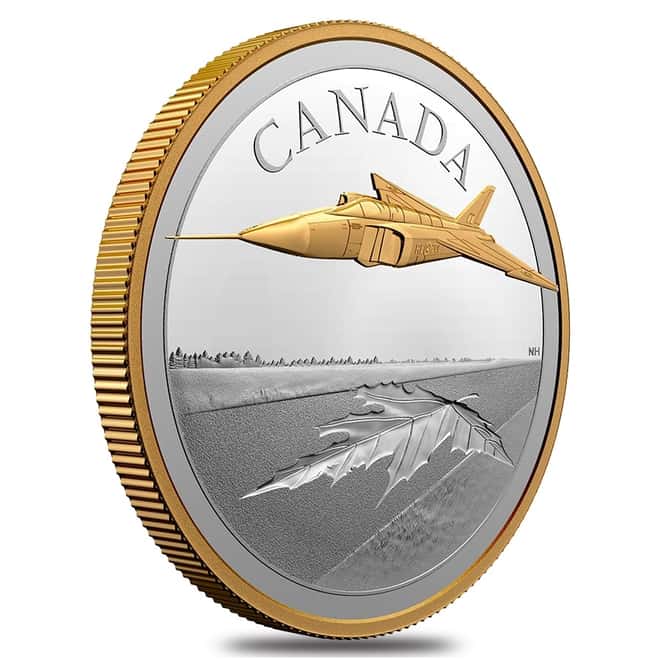 2021 Canada 5 oz The Avro Arrow Proof Silver Coin .9999 Fine (w/Box & COA)