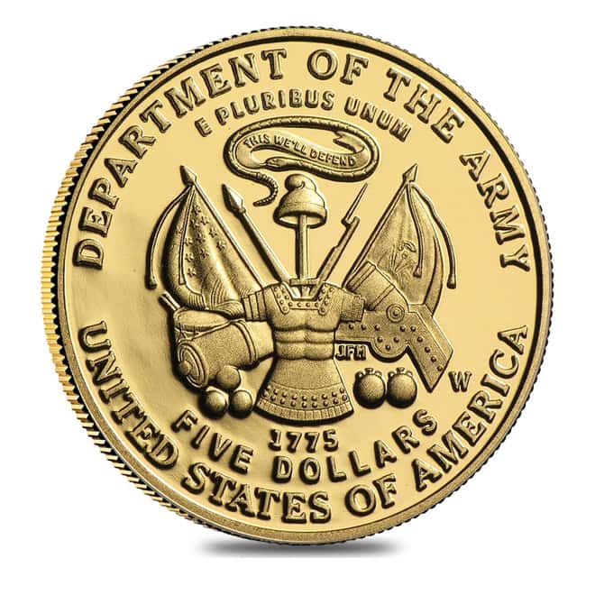 2011-W Gold $5 Commemorative US Army Proof (w/Box & COA)