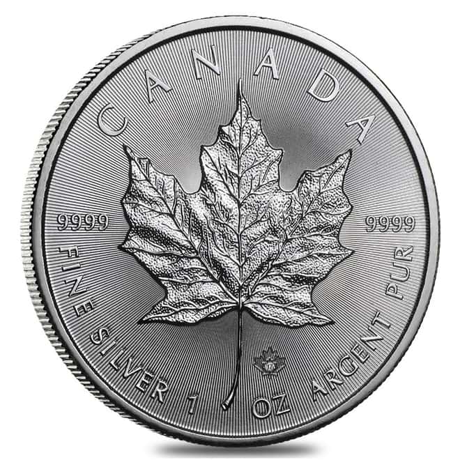 Monster Box of 500 - 2017 1 oz Silver Canadian Maple Leaf .9999 Fine $5 Coin BU (20 Roll,Tube of 25) 