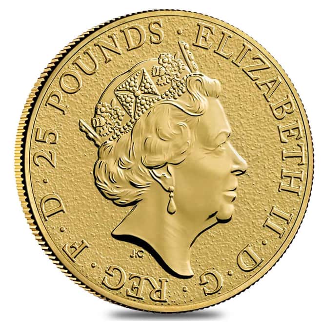 2016 Great Britain 1/4 oz Gold Queen's Beasts (Lion) Coin .9999 Fine BU