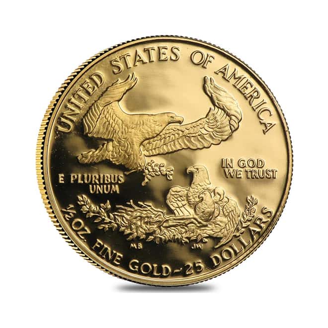 1988-P 1/2 oz Proof Gold American Eagle (w/Box & COA)