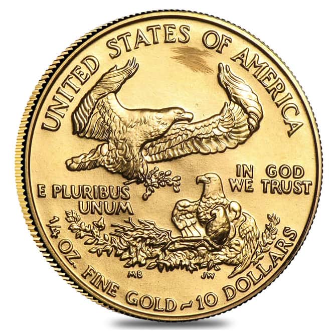 1986 1/4 oz Gold American Eagle MCMLXXXVI (Abrasions)