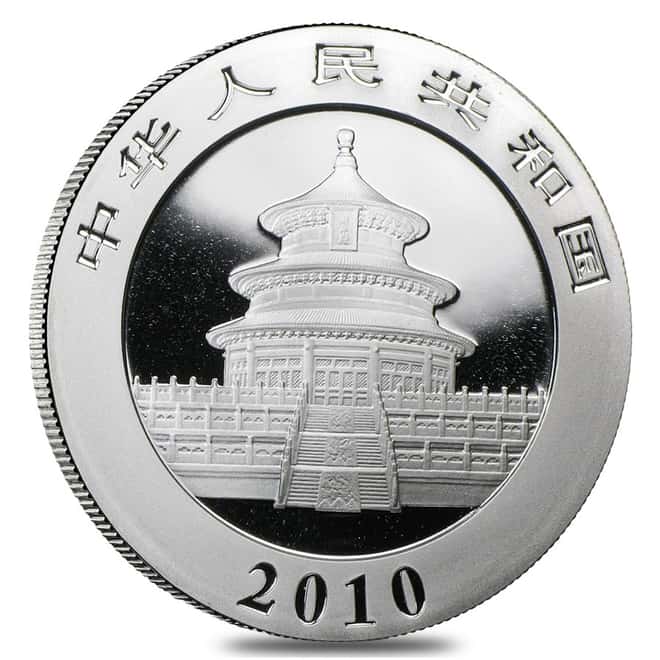 2010 1 oz Chinese Silver Panda BU (In Cap)