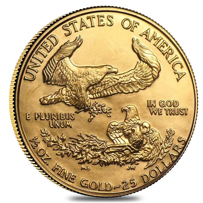 1986 1/2 oz Gold American Eagle MCMLXXXVI (Abrasions)