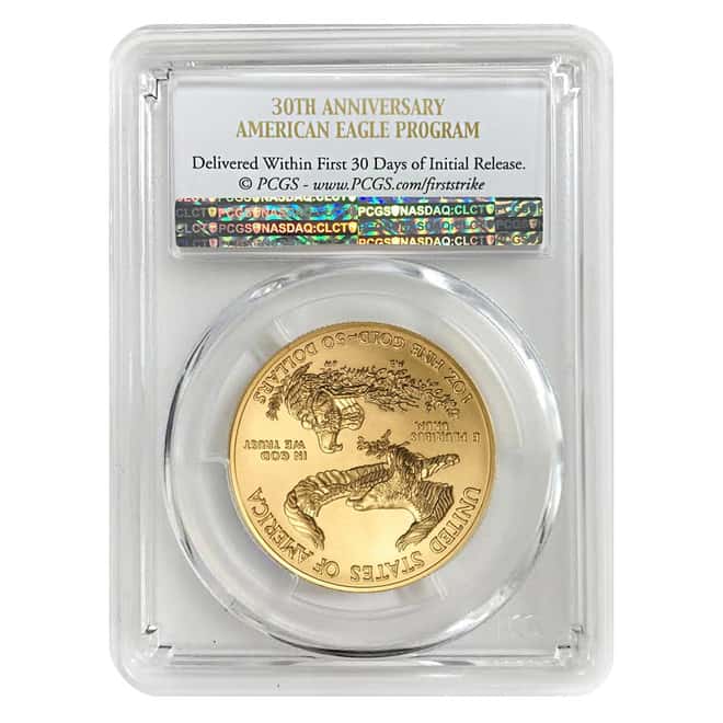 2016 1 oz Gold American Eagle PCGS MS 70 First Strike (Eagle Label)