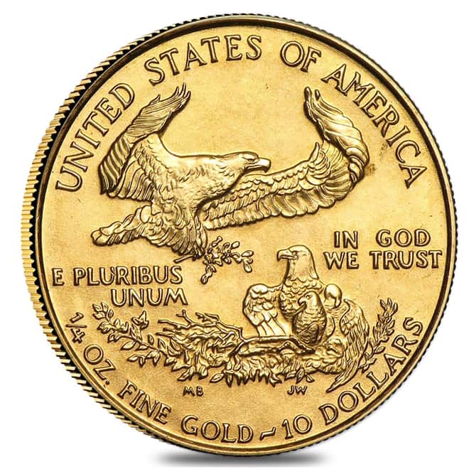 1993 1/4 oz Gold American Eagle BU