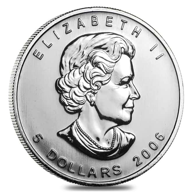 2006 1 oz Silver Canadian Maple Leaf .9999 Fine $5 Coin BU (Sealed)