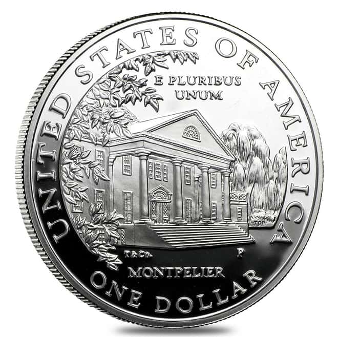 1999-P Dolley Madison Commemorative Proof $1 Silver (w/Box & COA)