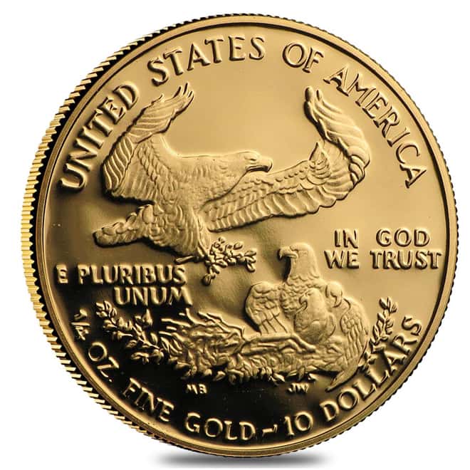 1992-P 1/4 oz Proof Gold American Eagle $10 Coin (w/Box & COA)