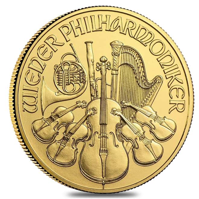 2016 1/10 oz Austrian Gold Philharmonic Coin