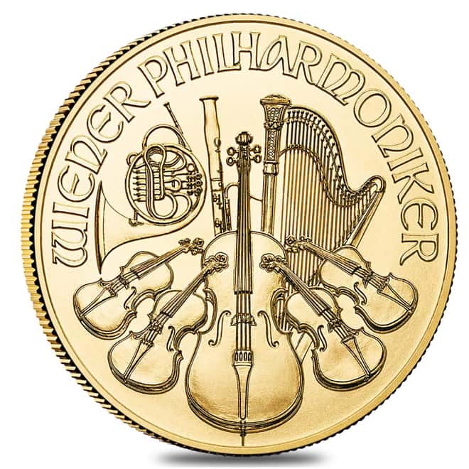 1/4 oz Austrian Gold Philharmonic Coin (Random Year)