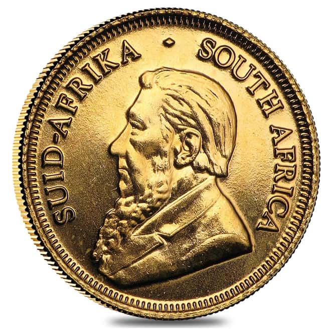 Roll of 50 - 1/10 oz South African Krugerrand Gold Coin (Random Year)