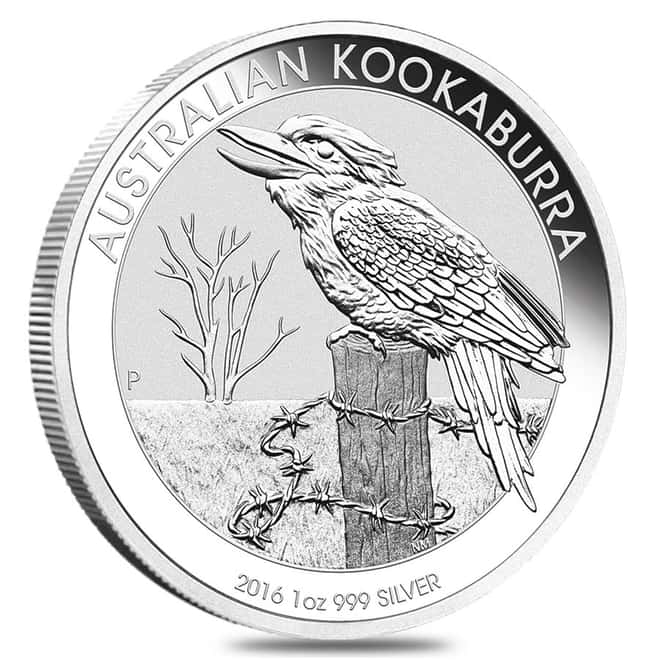 2016 1 oz Silver Australian Kookaburra .999 Fine BU (In Capsule)