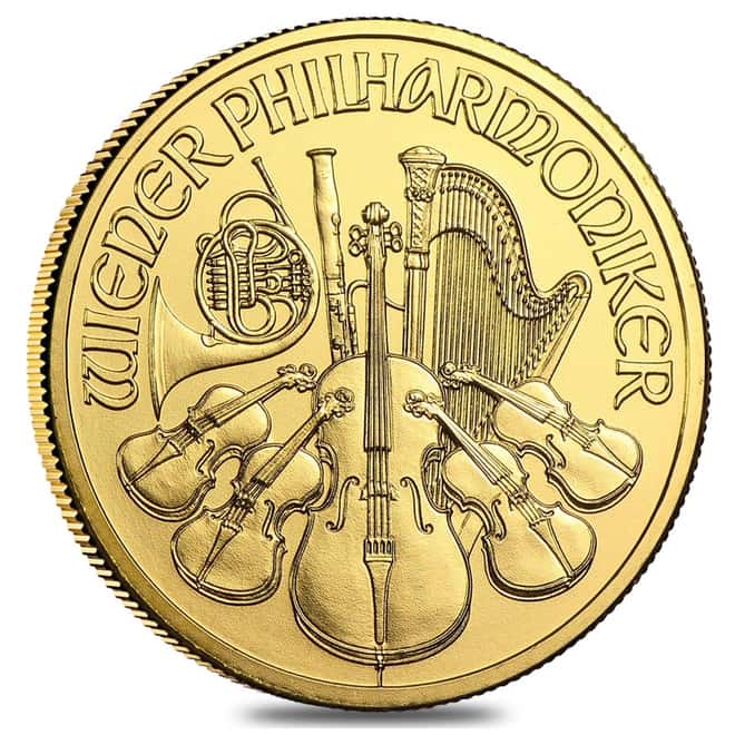 2017 1/2 oz Austrian Gold Philharmonic Coin BU