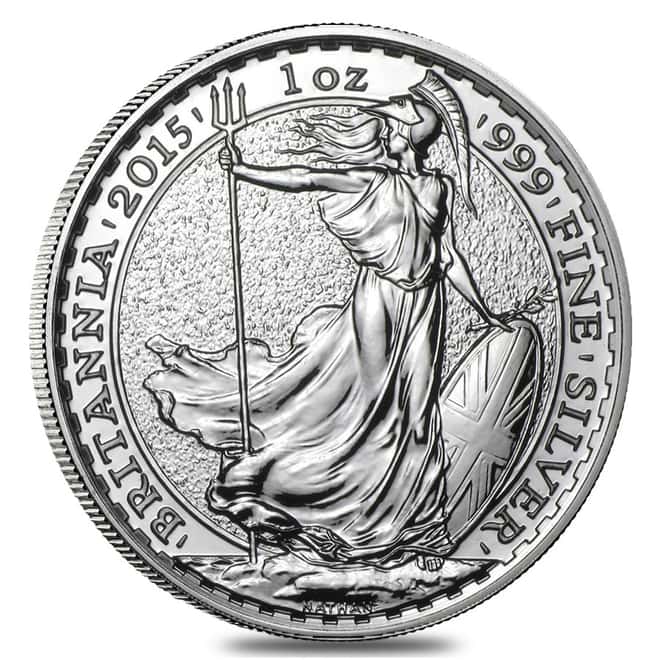 2015 British 1 oz Silver Britannia Coin