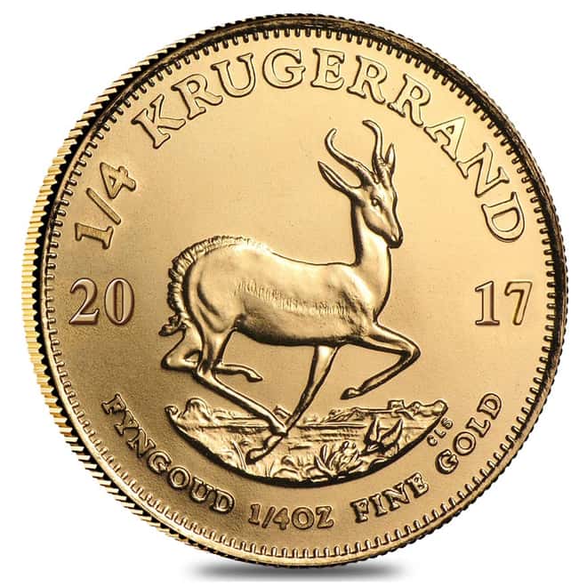 2017 South Africa 1/4 oz Gold Krugerrand BU