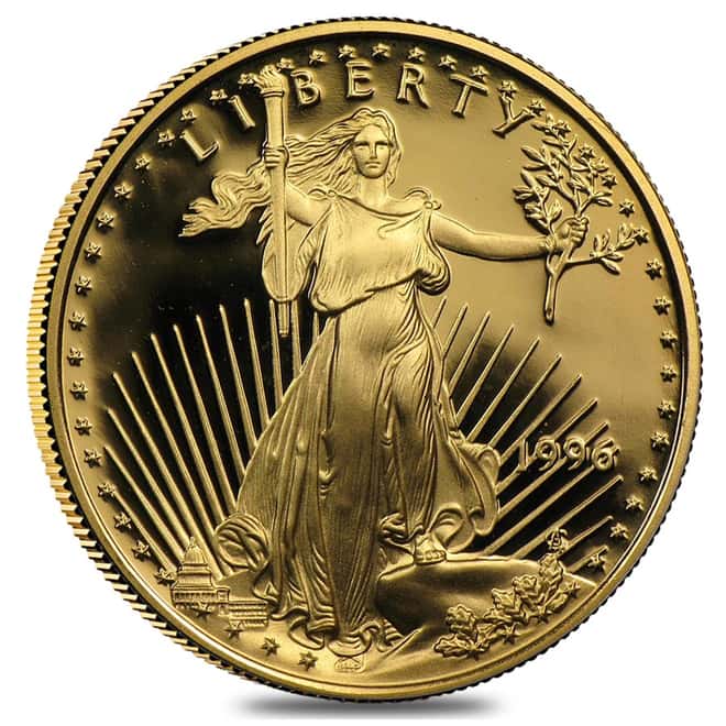 1996 $10 Proof 1/4 Oz. American Eagle Gold Bullion Coin