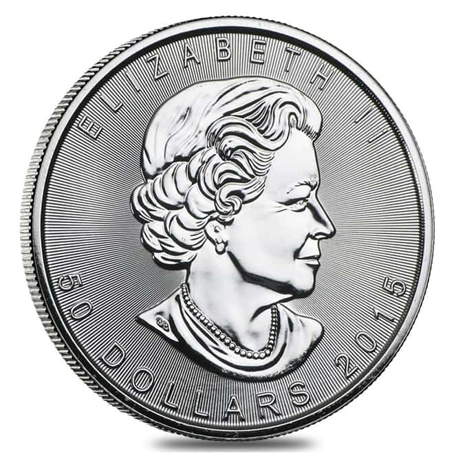 2015 1 oz Platinum Canadian Maple Leaf Coin (BU)