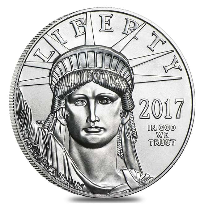 2017 1 oz Platinum American Eagle PCGS MS 69 First Strike