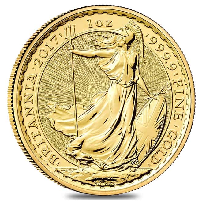2017 Great Britain 1 oz Gold Britannia Coin .9999 Fine BU