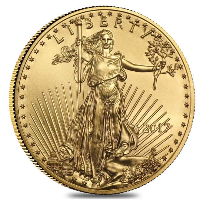 2017 1 oz Gold American Eagle $50 Coin BU