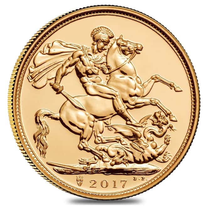 2017 Great Britain Gold British Sovereign 200th Anniv. Privy BU