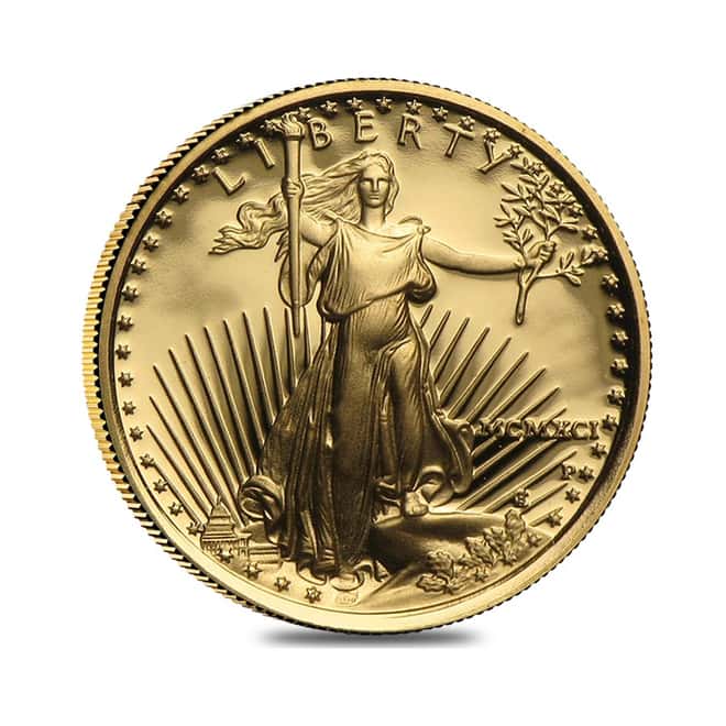 1991-P 1/10 oz $5 Proof Gold American Eagle (w/Box & COA)  