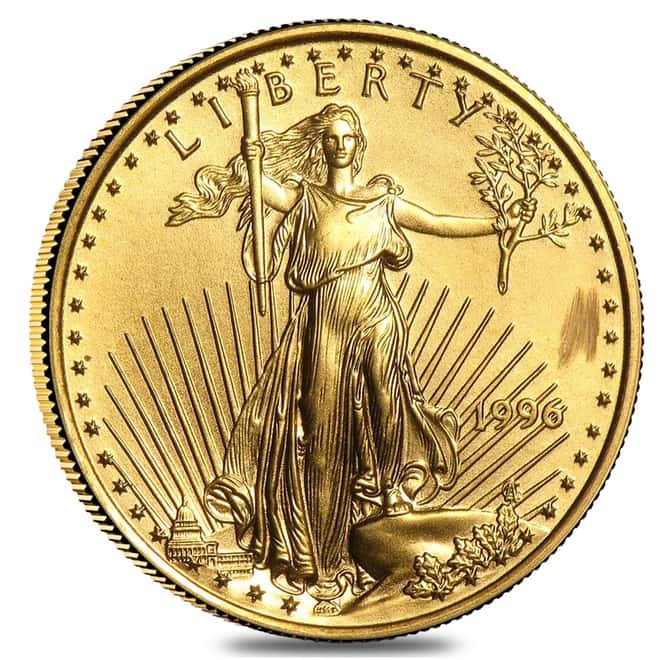 1996 1/4 oz Gold American Eagle (Abrasions)