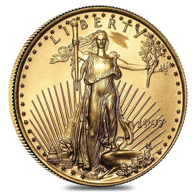 1997 1/4 oz Gold American Eagle (Abrasions)