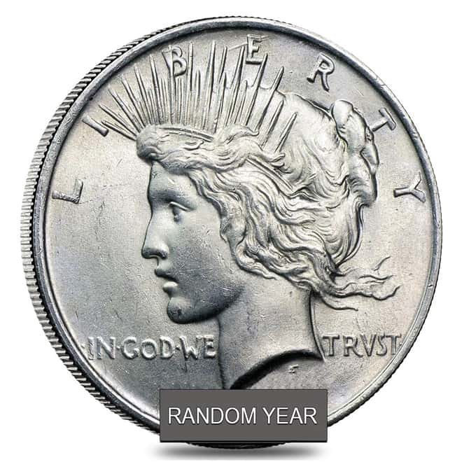 1922-1935 Peace Silver Dollar BU (Random Year)
