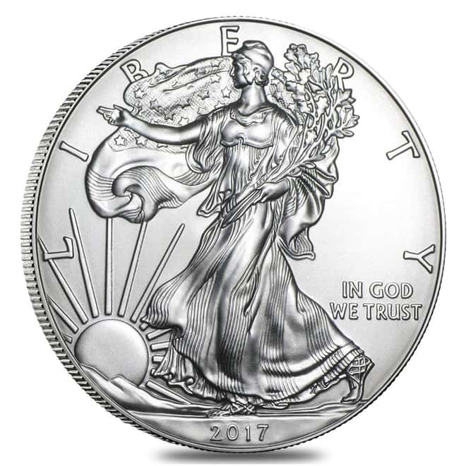 Roll of 20 - 2017 1 oz Silver American Eagle $1 Coin BU (Lot, Tube of 20)