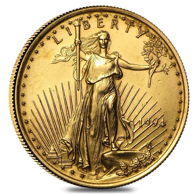 1994 1/4 oz Gold American Eagle BU