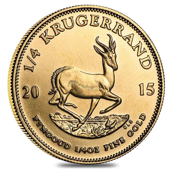 2015 South Africa 1/4 oz Gold Krugerrand BU