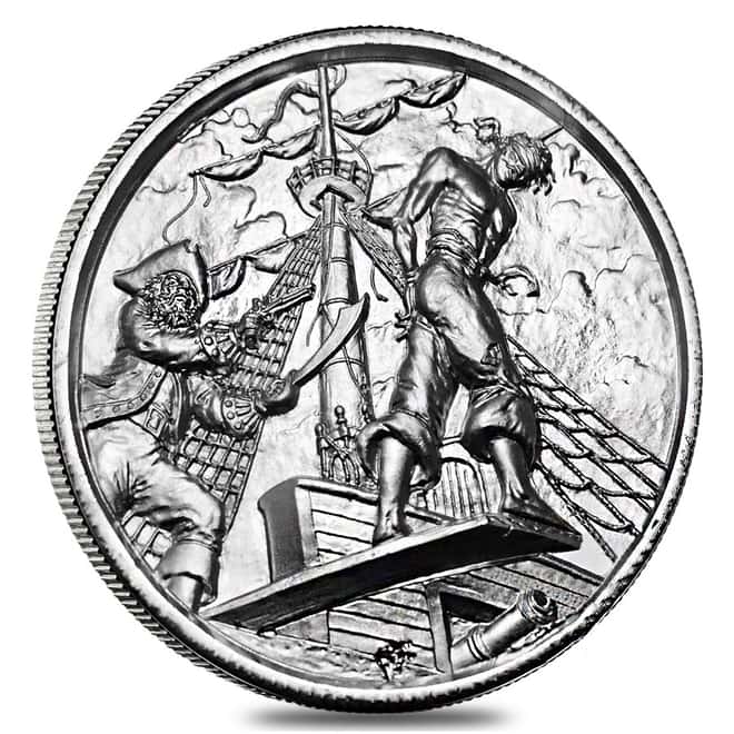 2 oz Privateer Series - The Plank Ultra High Relief Silver Round