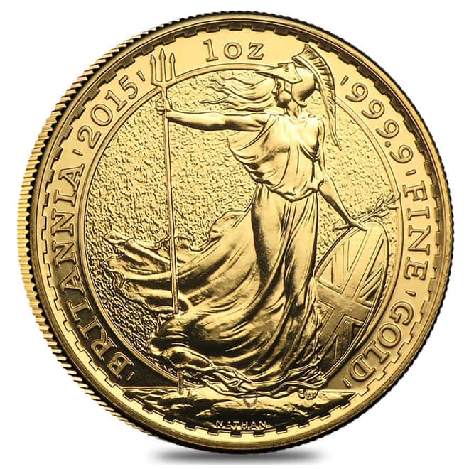 2015 Great Britain Gold 1 oz Britannia Coin BU