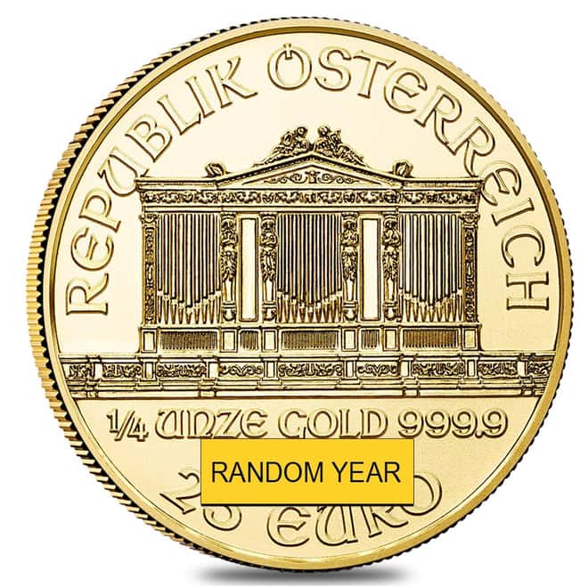 1/4 oz Austrian Gold Philharmonic Coin (Random Year)