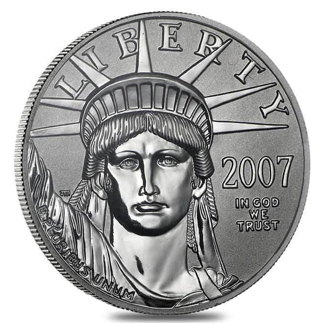 2007-W 1/2 oz $50 2-Coin Proof Platinum Eagle Set (10th Anniversary w/Box & COA)