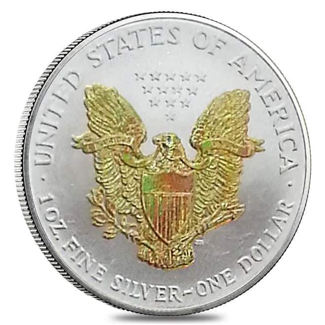 1 oz Silver American Eagle $1 Holographic Coin (Random Year)