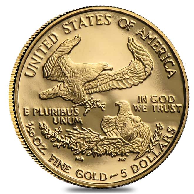 1996-W 1/10 oz $5 Proof Gold American Eagle (w/Box & COA)