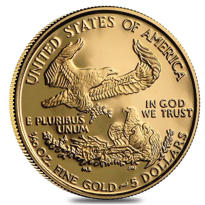 2000-W 1/10 oz $5 Proof Gold American Eagle (w/Box & COA)