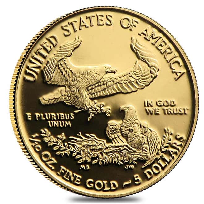 1997-W 1/10 oz $5 Proof Gold American Eagle (w/Box & COA)